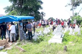 Makam Tahanan yang Gantung Diri di Polres Sidrap Dibongkar