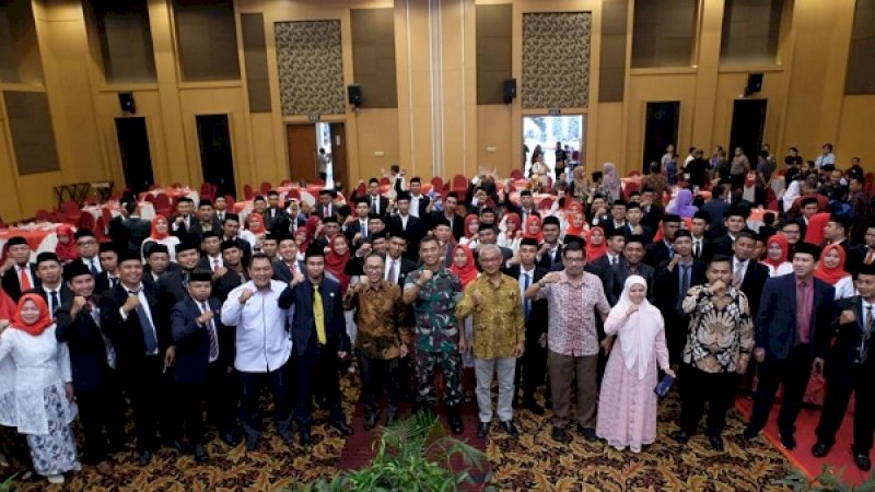 Sebanyak 90 Panitia Pemilihan Kecamatan (PPK), pemilihan Bupati dan Wakil Bupati Gowa Tahun 2020 dilantik, Sabtu (29/2/2020).