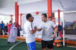 Danny Pomanto dan Wagub Sulsel Kompak Hadiri League Futsal IKA Teknik Unhas