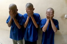 Ditangkap Usai Keroyok Pemuda, Tiga Pelajar Bantaeng Kompak Tutup Wajah di Mapolres