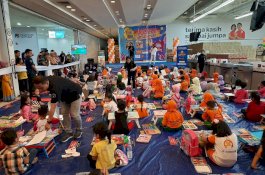 Seru! Suasana Lomba Menggambar Transvision-Rakyatku.com