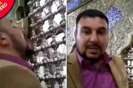 Cuek dengan Peringatan Virus Corona, Warga Iran Jilati Kuil Suci