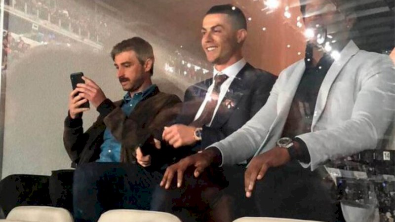 Cristiano Ronaldo menonton El Clasico 2020 (twitter)