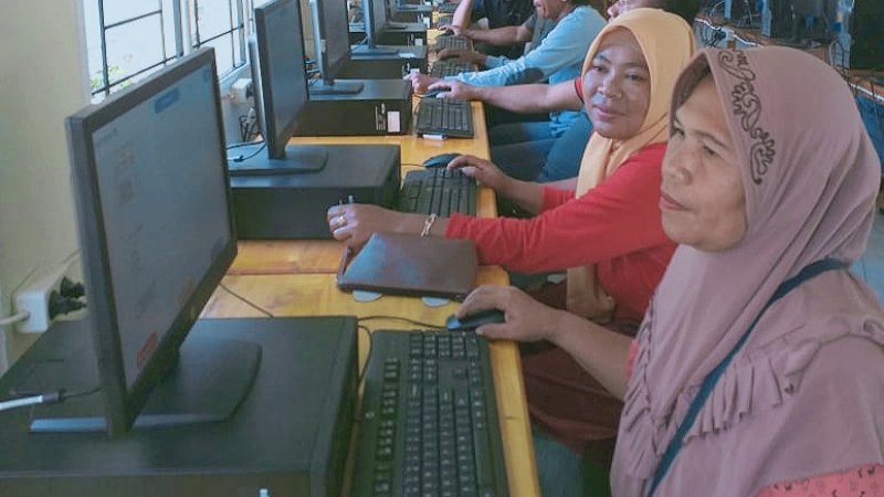 Simulasi UNBK di Jeneponto.