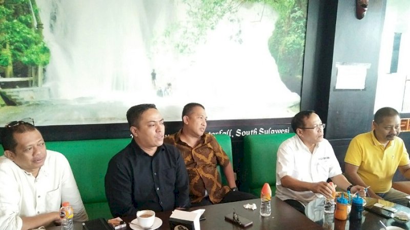 Konferensi pers pengurus Golkar terkait persiapan tasyakuran di CCC.
