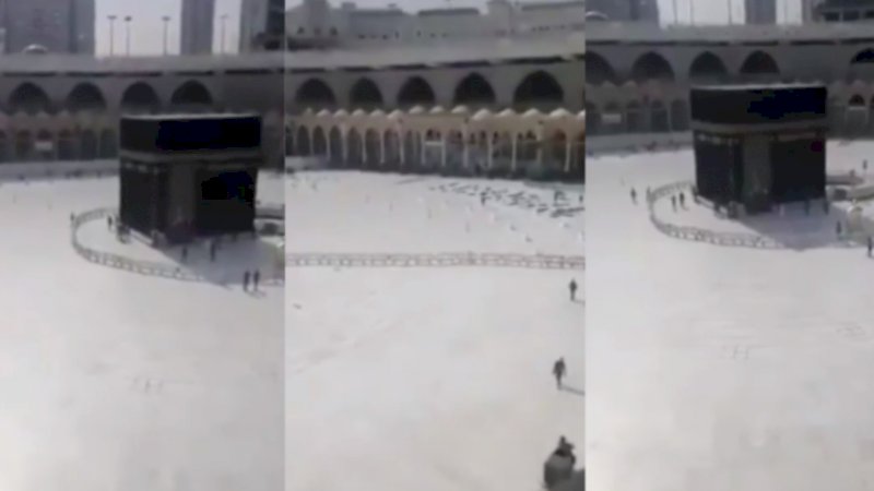 Wabah Virus Corona, Masjidil Haram Tampak Sepi