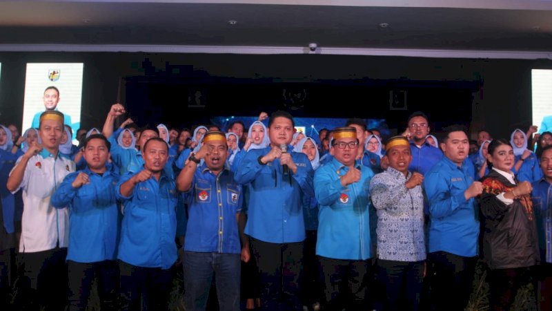 Pengurus KNPI Sulsel Dilantik, Arham Basmin: Jangan Hanya Tampil Gagah-gagahan
