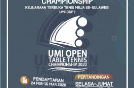 UMI Gelar Turnamen Tenis Meja Terbesar Se-Sulawesi, Pendaftaran Dibuka hingga 16 Maret