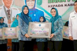 Liestiaty Nurdin Serahkan Bantuan Rp100 Juta untuk Penanganan Stunting