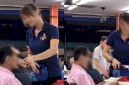 Tuang Langsung Bir ke Mulut Pelanggan, Kafe Ini Viral