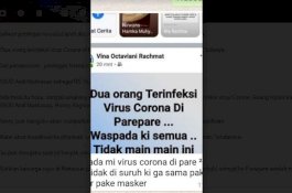 2 Pasien Positif Corona Diisolasi di RSUD Andi Makkasau, Hoaks!