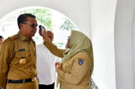 Preventif Penyebaran Corona, Rujab Gubernur Sulsel Cek Suhu Tubuh Tamu hingga Pegawai
