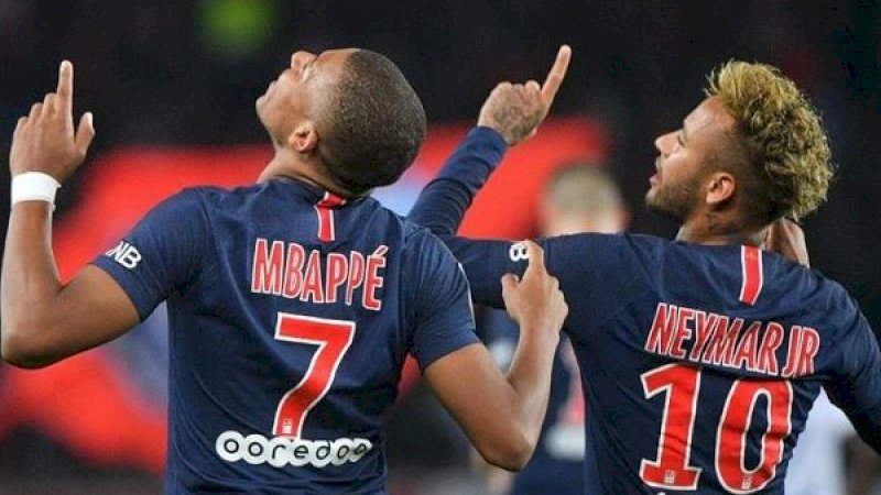 Kylian Mbappe dan Neymar Jr. (Foto: Squawka News)