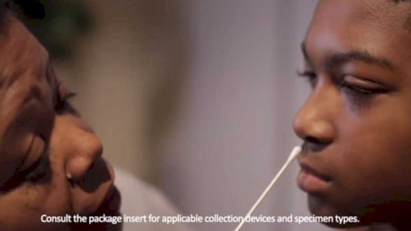 Cara pengambilan sampel untuk tes Covid-19.