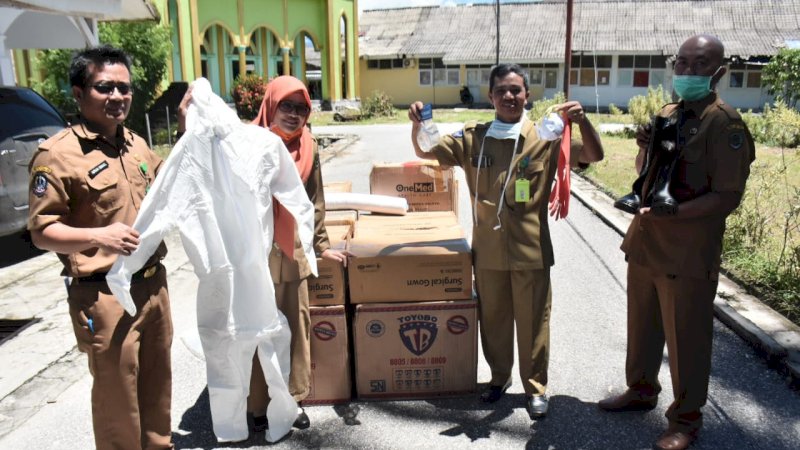 Alat Pelindung Diri untuk tenaga medis Covid-19 sudah tiba di Kabupaten Luwu Utara.