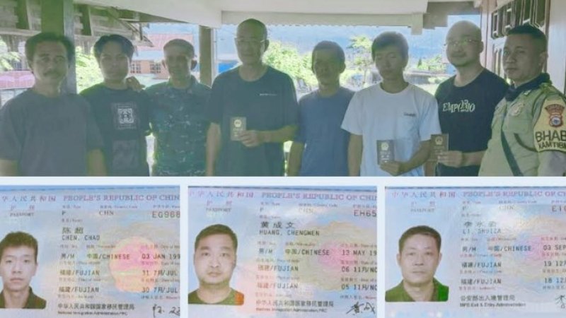 Tiga TKA yang diusir warga dari Jeneponto.