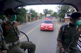 Berkeliling Kecamatan, Satpol PP Sampaikan Imbauan Bupati Bantaeng