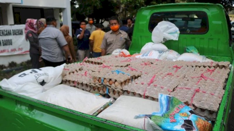 Dusun Labungnge Lockdown, Pemkab Barru Salurkan Logistik