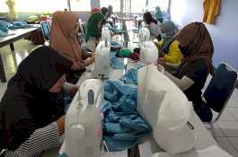 BLK Luwu Utara Produksi 1.000 Masker dan Dibagi Gratis