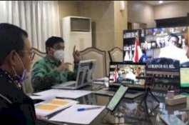Ikut Video Konferensi dengan Gubernur, Pj Wali Kota Minta Buka Keran Impor Gula Pasir & Bawang Putih
