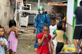 Satpol PP Sulsel Intens Patroli dan Penyemprotan Disinfektan