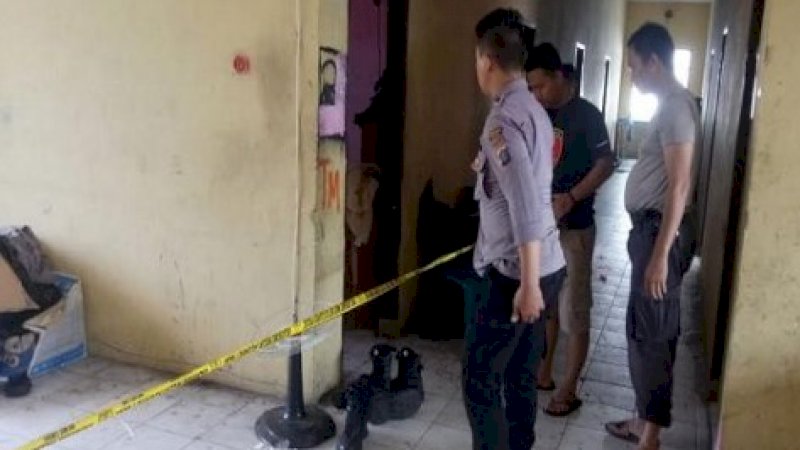 Lokasi tewasnya Bripda Doni Setiawan.