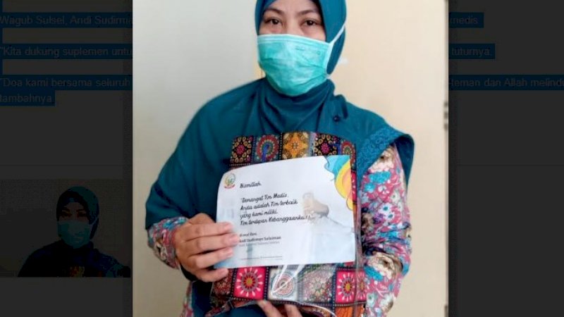 Bingkisan dari wagub Sulsel untuk tenaga medis.