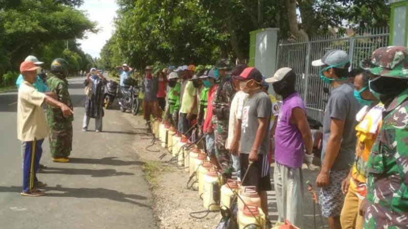 Petani Rilau Ale Bulukumba Ramai-Ramai Jadi Relawan Pencegahan Covid-19
