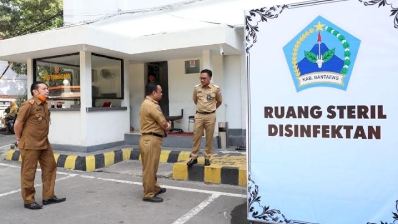 Pemkab Bantaeng Pasang Ruang Sterilisasi di Kantor Bupati, Rusunawa Mattoanging Jadi Tempat Isolasi