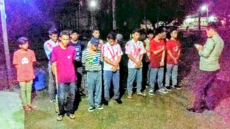 Konvoi di Tengah Wabah Covid-19, Belasan Pelajar di Wajo Diamakan Polisi