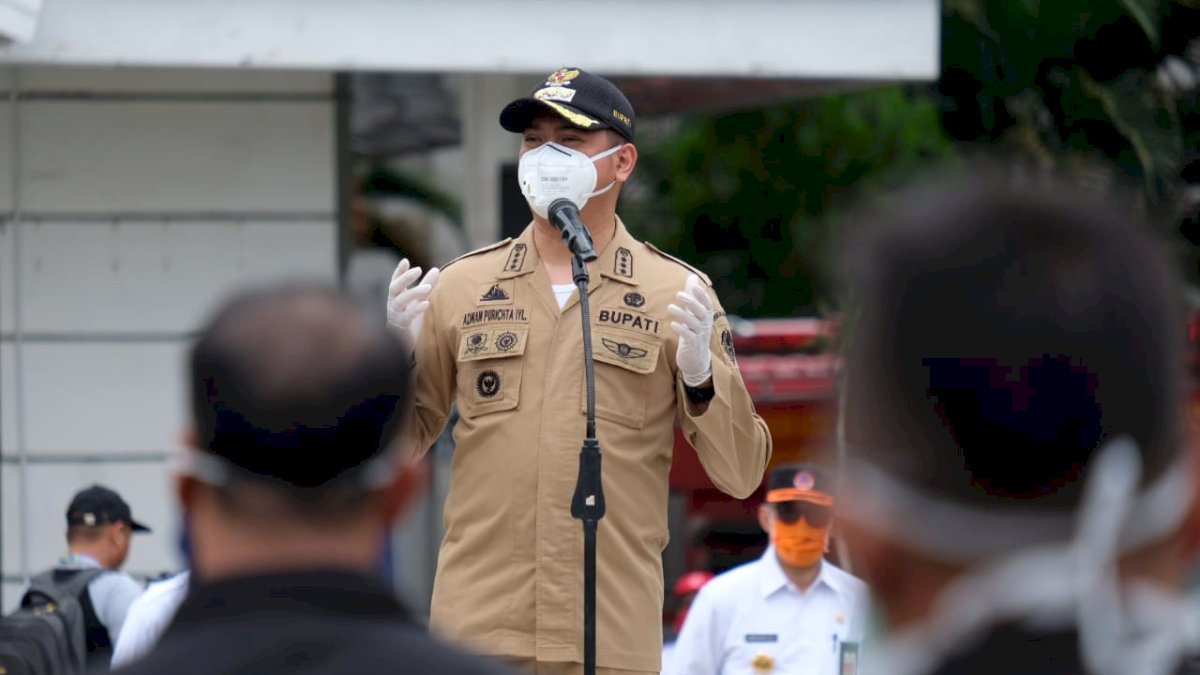 Bupati Gowa Pimpin Apel Penyemprotan Disinfektan: Mari Kita Bergerak Bersama