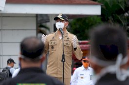 Bupati Gowa Pimpin Apel Penyemprotan Disinfektan: Mari Kita Bergerak Bersama