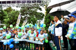 Gubernur Lepas Peserta Aksi Run Bank Sulselbar