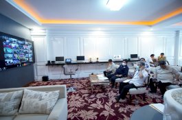 Video Conference Kemendagri, Sekprov: Kita Refocusing dan Pasti Antisipasi Dampak Covid-19