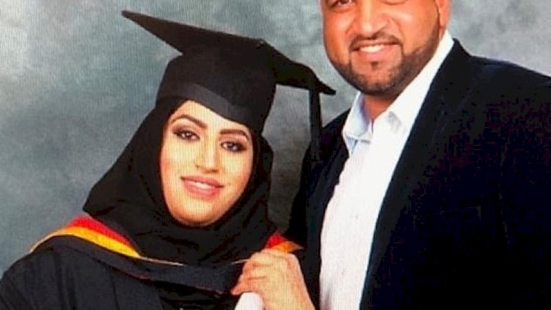 Areema Nasreen dan suaminya.