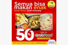 Yang Lagi di Rumah Aja, Buruan Pesan Bakso Kepala Sapi, Ada Diskon 50%