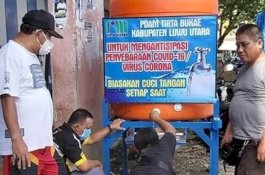 Pasar Masamba Kini Miliki Tempat Cuci Tangan Cegah Corona