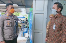 Kunjungi Bank, Kapolres Jeneponto Pastikan Protokol Kesehatan Diterapkan