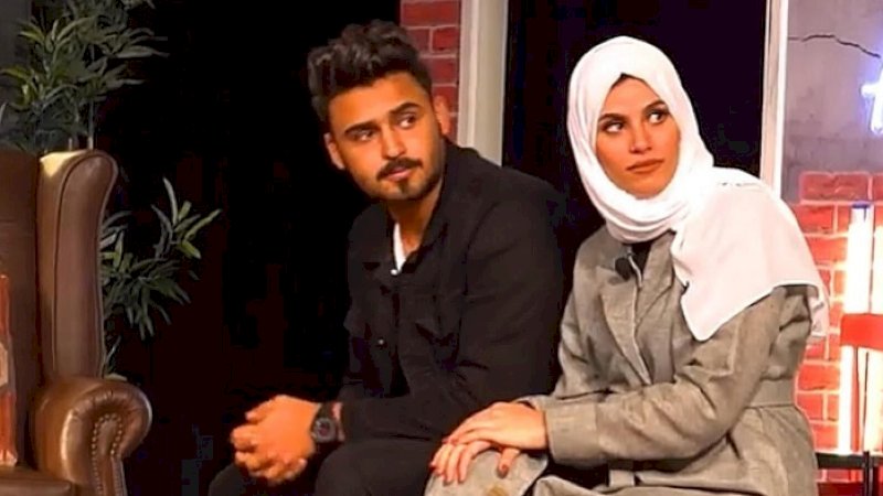 Hani Halawani dan istrinya.