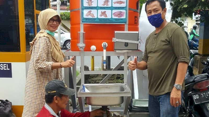 Cegah Penyebaran Covid-19, Dinas PU Pasang 20 Unit Wastafel Umum&nbsp;