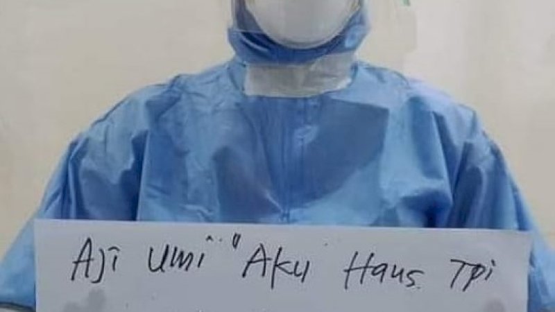 Cerita Perawat RSUD Andi Makkasau yang Fotonya Viral "Haus tapi Gak Berani Minum"