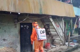 DP Peduli Semprot Disinfektan di Sinrijala, Warga Jadi Ikut Termotivasi Lawan Corona