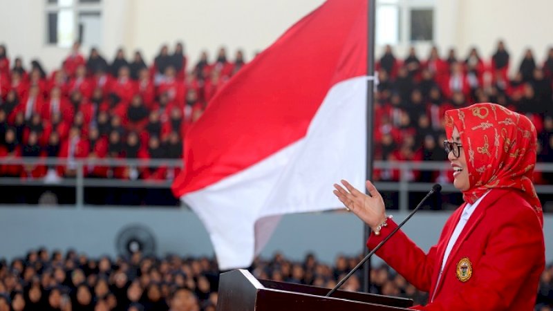 Rektor Unhas Prof Dwia Aries Tina dalam sebuah kesempatan.