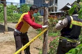 Rumah Warga Positif Corona Berdasarkan Hasil Rapid Test di Wajo Dipasangi Garis Polisi