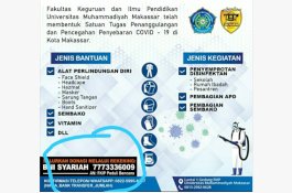 Ikut Terdampak Covid-19, FKIP Unismuh Makassar Siapkan Sembako untuk Mahasiswanya
