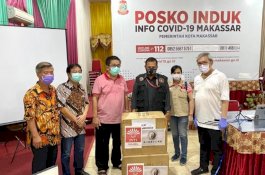 Beddu Amang yang Ketiga, Kelenteng Xian Ma dan Inti Sulsel Serahkan Bantuan ke Posko Covid-19