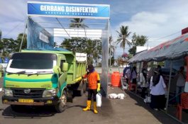 Pasang Gerbang Disinfektan di Perbatasan, Bantaeng Catat 19.819 yang Melintas dalam 2 Pekan
