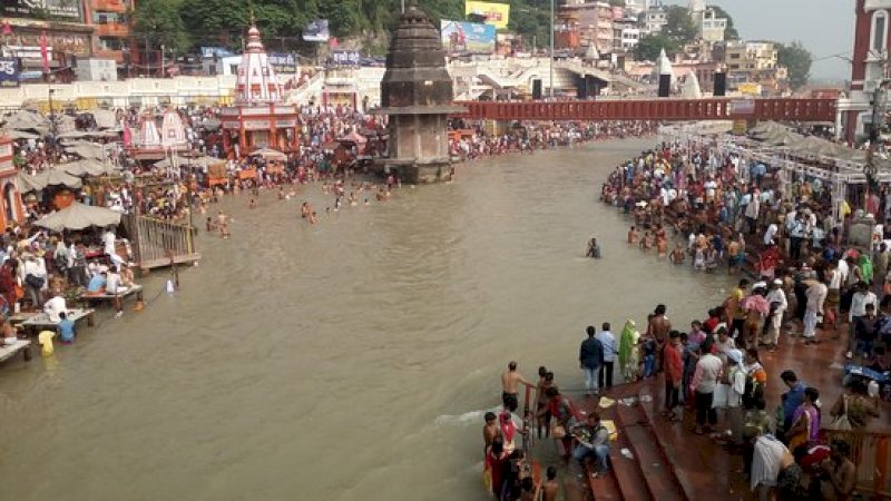 ILUSTRASI: Sungai Gangga di India.