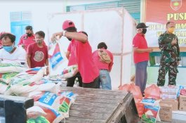 Perintah Megawati, PDIP Serahkan Sembako ke Kodim 1425 Jeneponto 