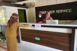 Terapkan Physical Distancing, Ruang Customer Service RSUD Digaris Merah